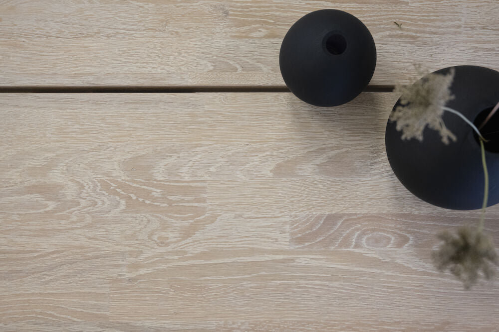FRED Esstisch Weiß pigmentiert/Schwarz 240x100x75cm - ZEN ZONE