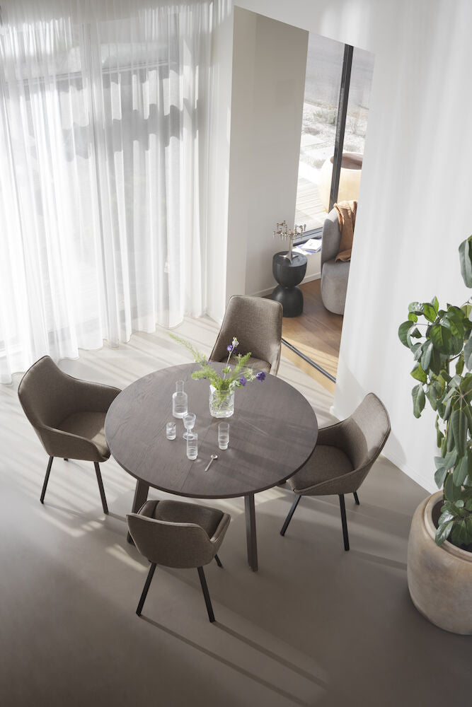 GLENSIDE Esstisch Braun 130x130x75cm - ZEN ZONE