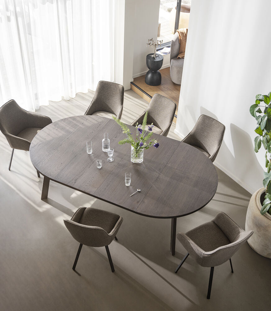 GLENSIDE Esstisch Braun 130x130x75cm - ZEN ZONE