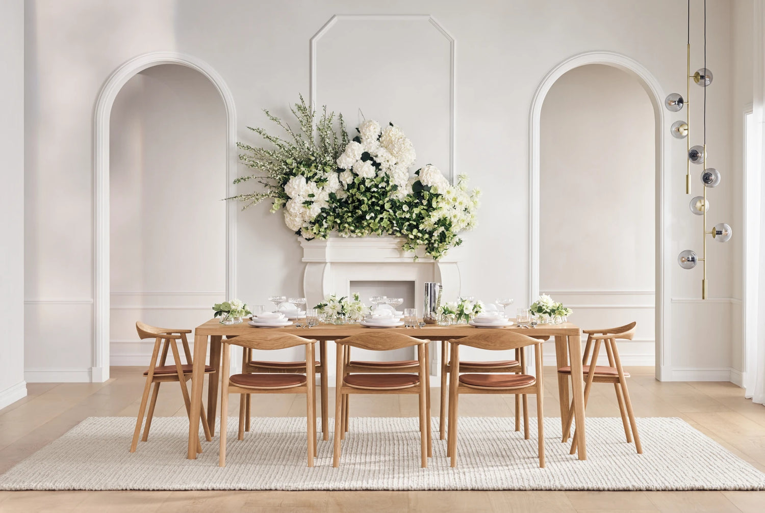 Swing Esstischstuhl aus geölter Eiche – Gepolstert, Leder, Cognac - ZEN ZONE Furniture