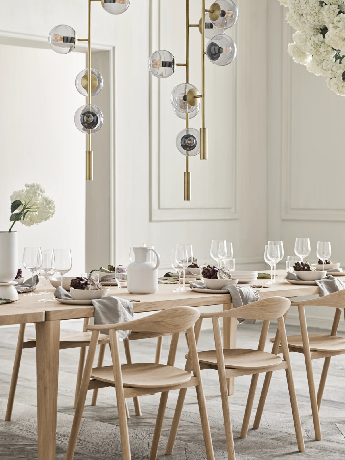 Swing Esstischstuhl aus Eiche weiß pigmentiert geölt - ZEN ZONE Furniture