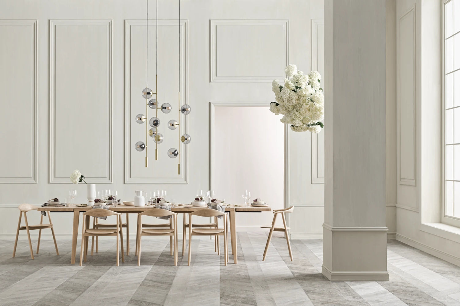 Graceful Esstisch aus Eiche / Furnier 200 x 95 cm - 30 mm - ZEN ZONE Furniture