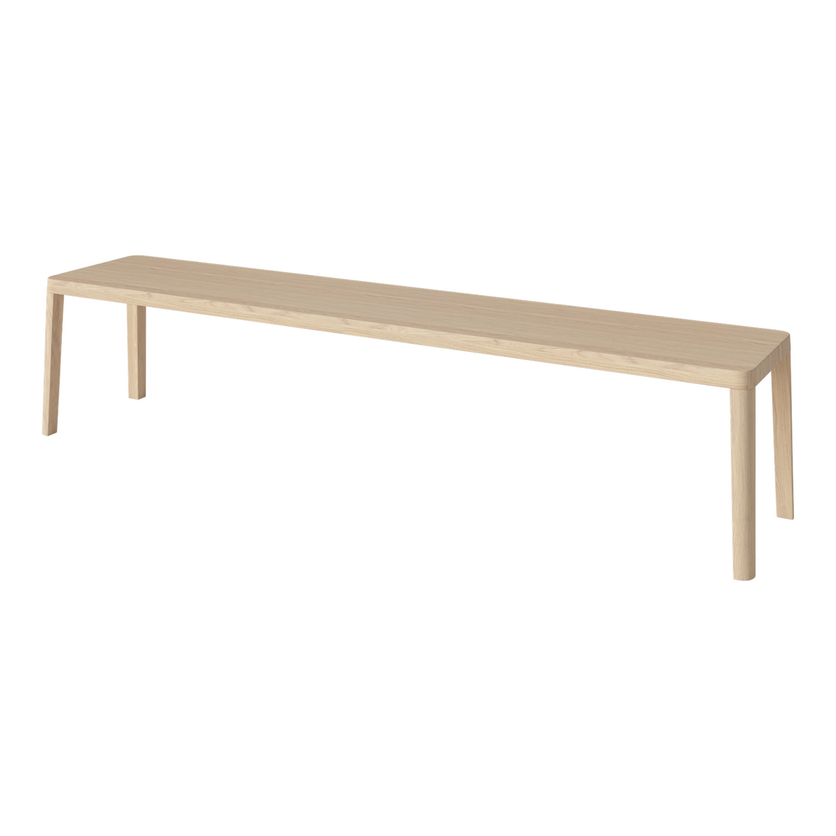 Graceful Bank aus massiver Eiche 200 cm - 40 mm - ZEN ZONE Furniture