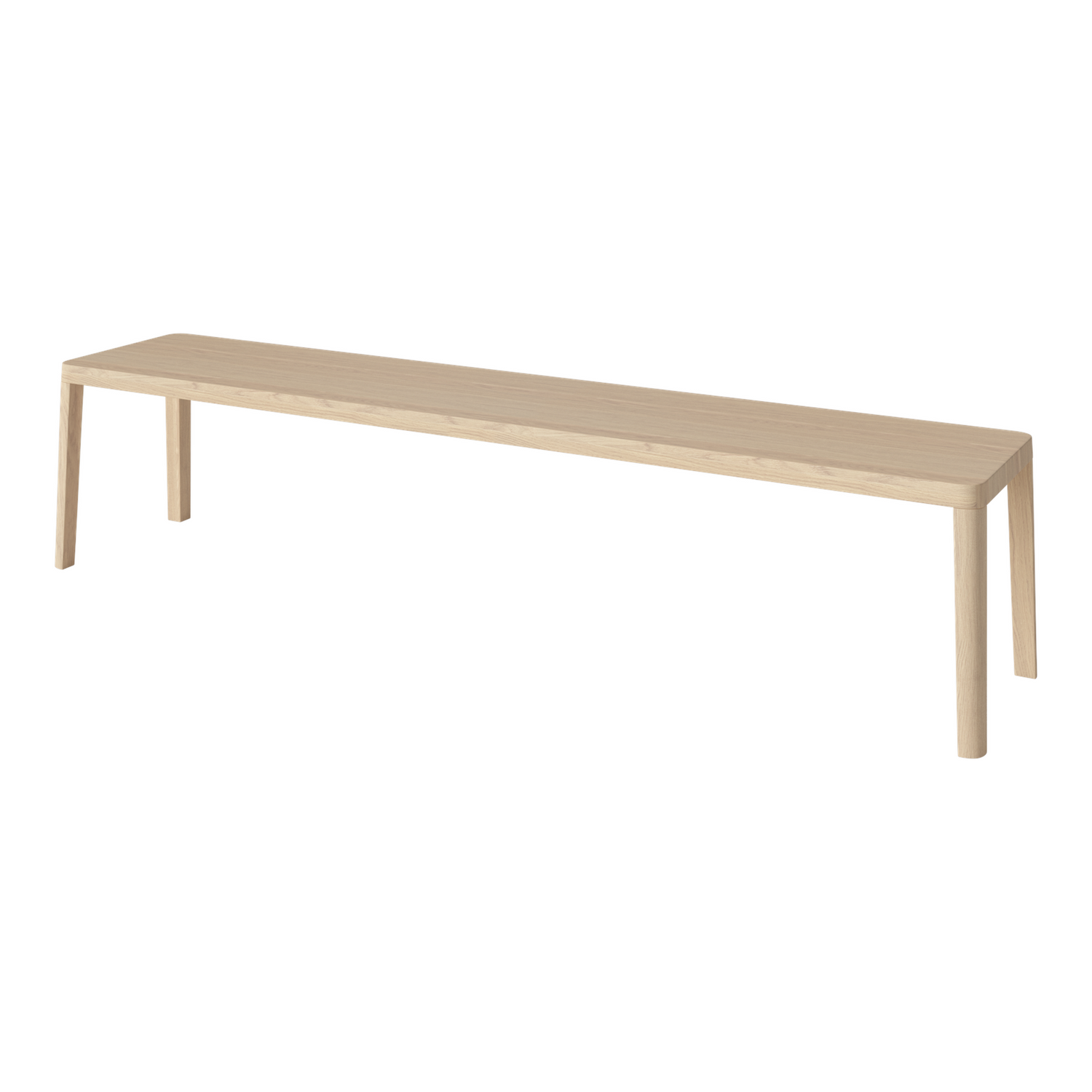 Graceful Bank aus massiver Eiche 200 cm - 40 mm - ZEN ZONE Furniture