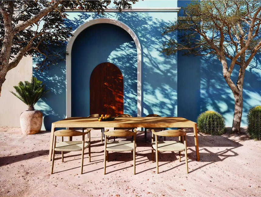 Gartentisch Positano aus Teakholz in Natur - ZEN ZONE Furniture
