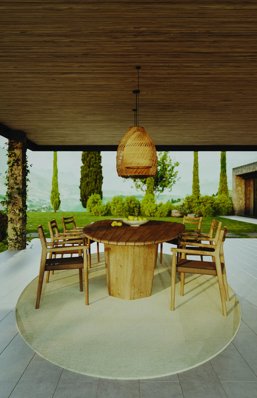 Florence Gartenstuhl aus Teakholz und Seil in Walnuss - ZEN ZONE Furniture