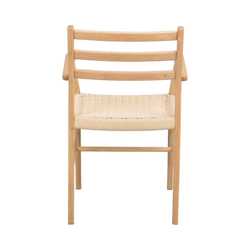 HARLAN Esszimmerstuhl Eiche/hellbeige 56x54x86cm - ZEN ZONE