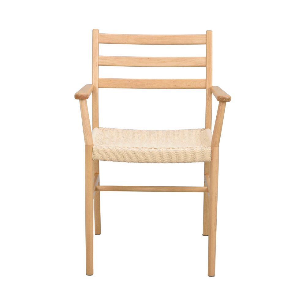 HARLAN Esszimmerstuhl Eiche/hellbeige 56x54x86cm - ZEN ZONE