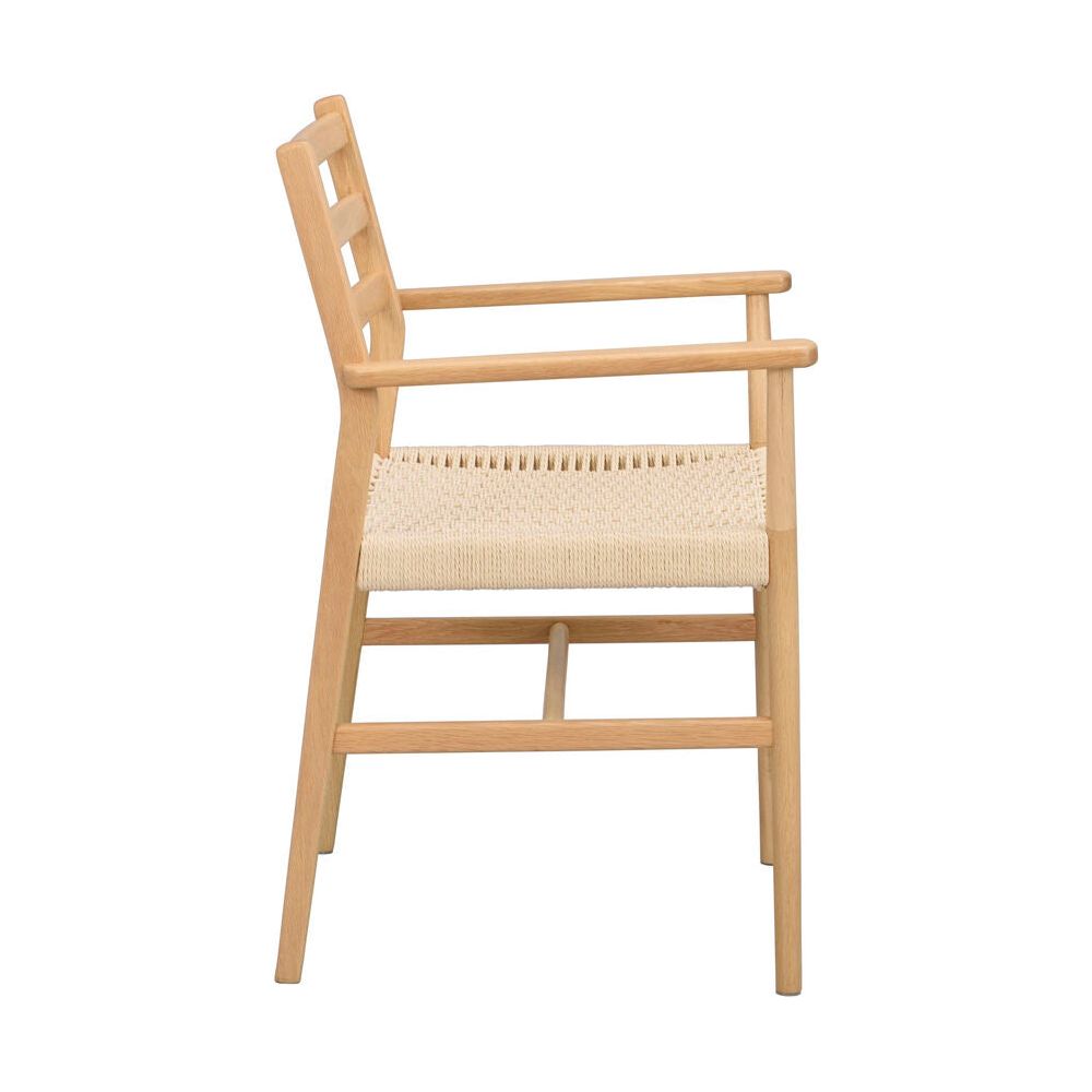 HARLAN Esszimmerstuhl Eiche/hellbeige 56x54x86cm - ZEN ZONE