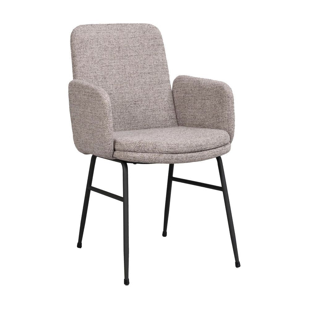 CONKLIN Essstuhl Dunkelbeige/schwarz 54x61x87cm - ZEN ZONE Furniture