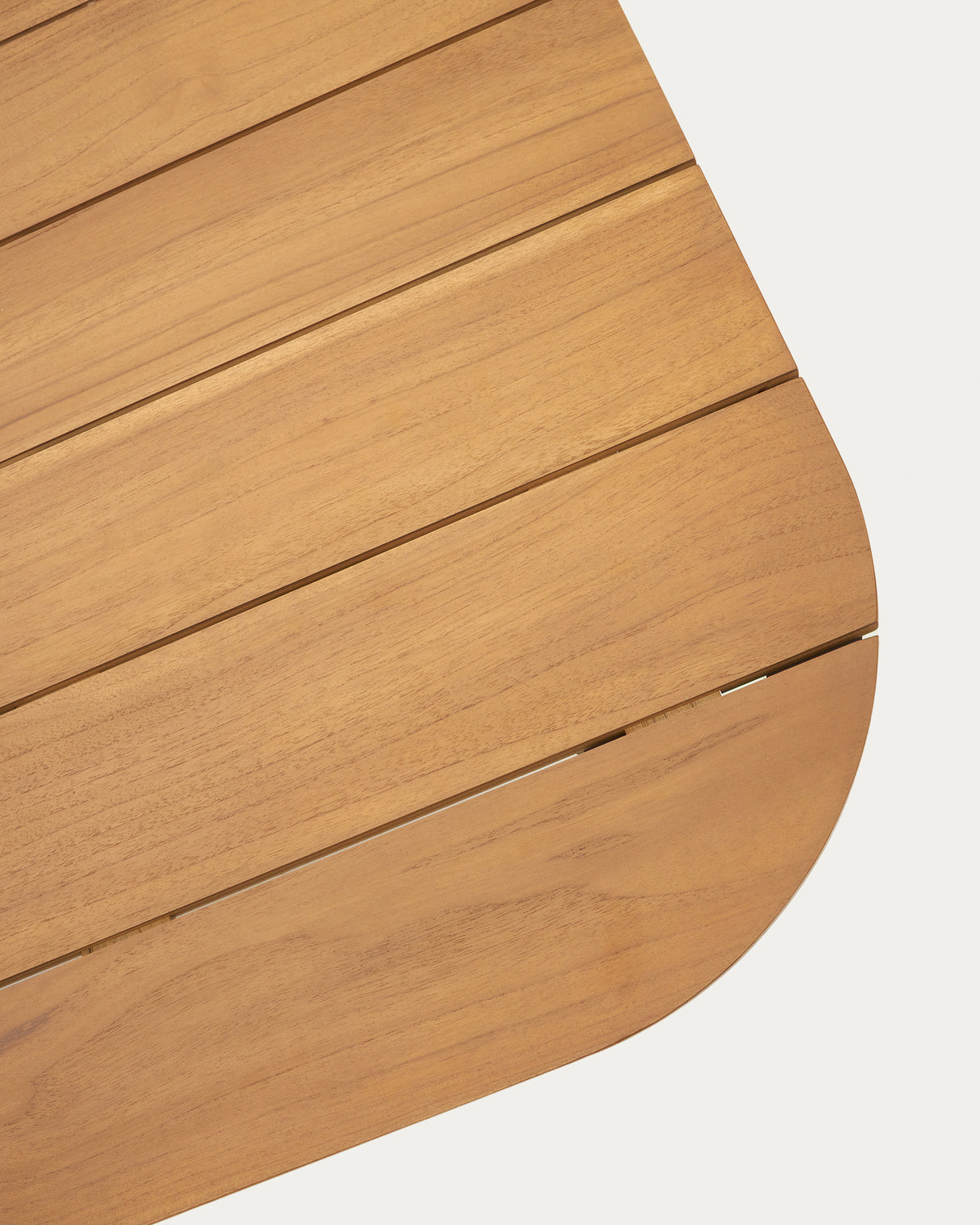 Tudons Outdoor-Tisch aus Aluminium mit grauem Finish und Teakholz FSC 100% 148 x 148 cm - ZEN ZONE Furniture