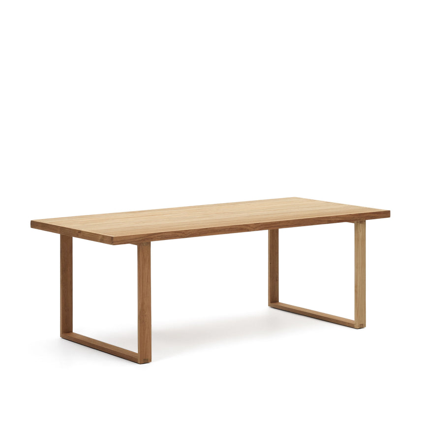 Canadell Tisch 100% outdoor aus massivem recyceltem Teakholz 220 x 100 cm - ZEN ZONE Furniture
