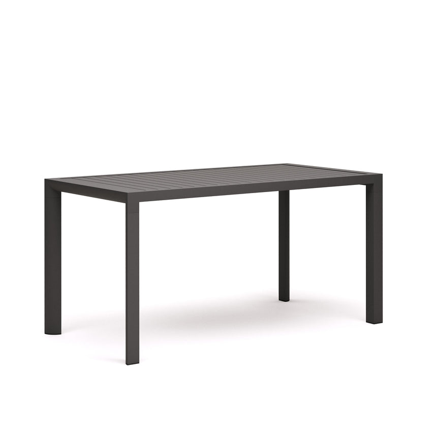 Gartentisch Culip aus Aluminium mit grauem Finish 150 x 77 cm - ZEN ZONE Furniture