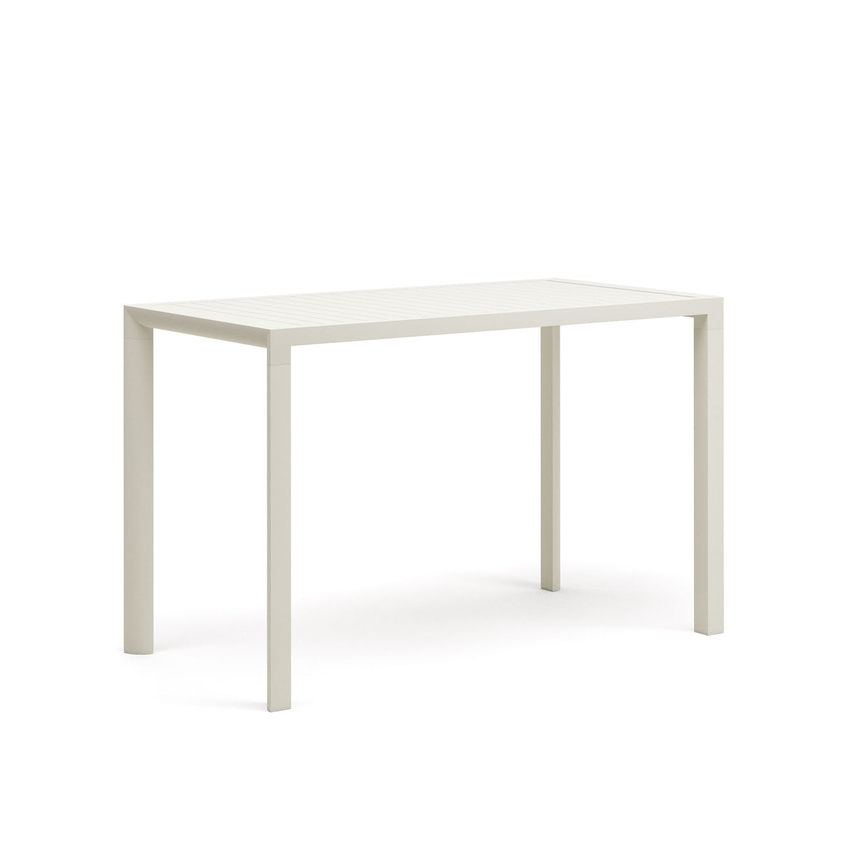 Gartenstehtisch Culip aus Aluminium mit weißem Finish 150 x 77 cm - ZEN ZONE Furniture