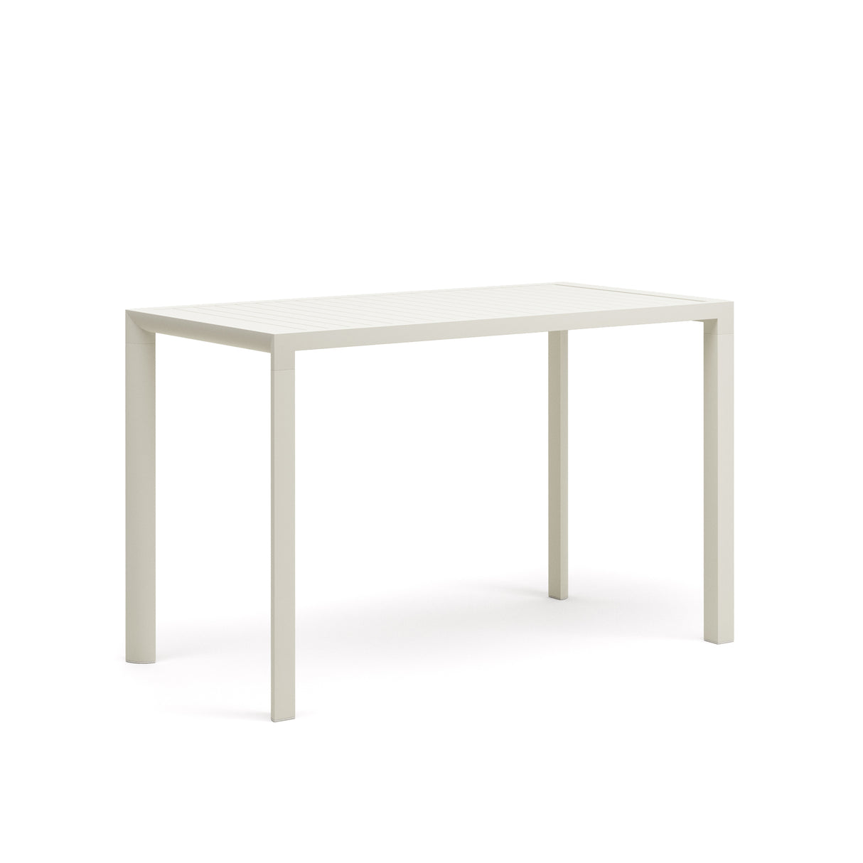 Gartenstehtisch Culip aus Aluminium mit weißem Finish 150 x 77 cm - ZEN ZONE Furniture