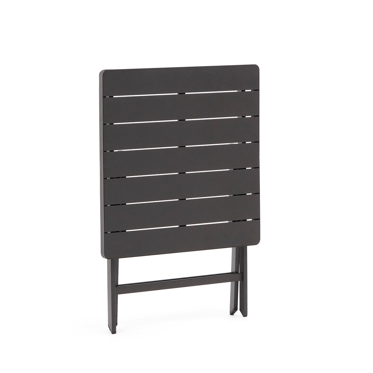 Faltbarer Gartentisch Torreta aus Aluminium mit dunkelgrauem Finish 70 x 70 cm - ZEN ZONE Furniture