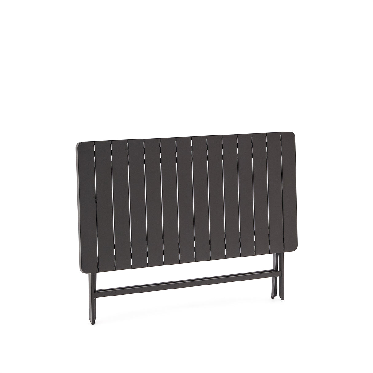 Faltbarer Gartentisch Torreta aus Aluminium mit dunkelgrauem Finish 140 x 70 cm - ZEN ZONE Furniture