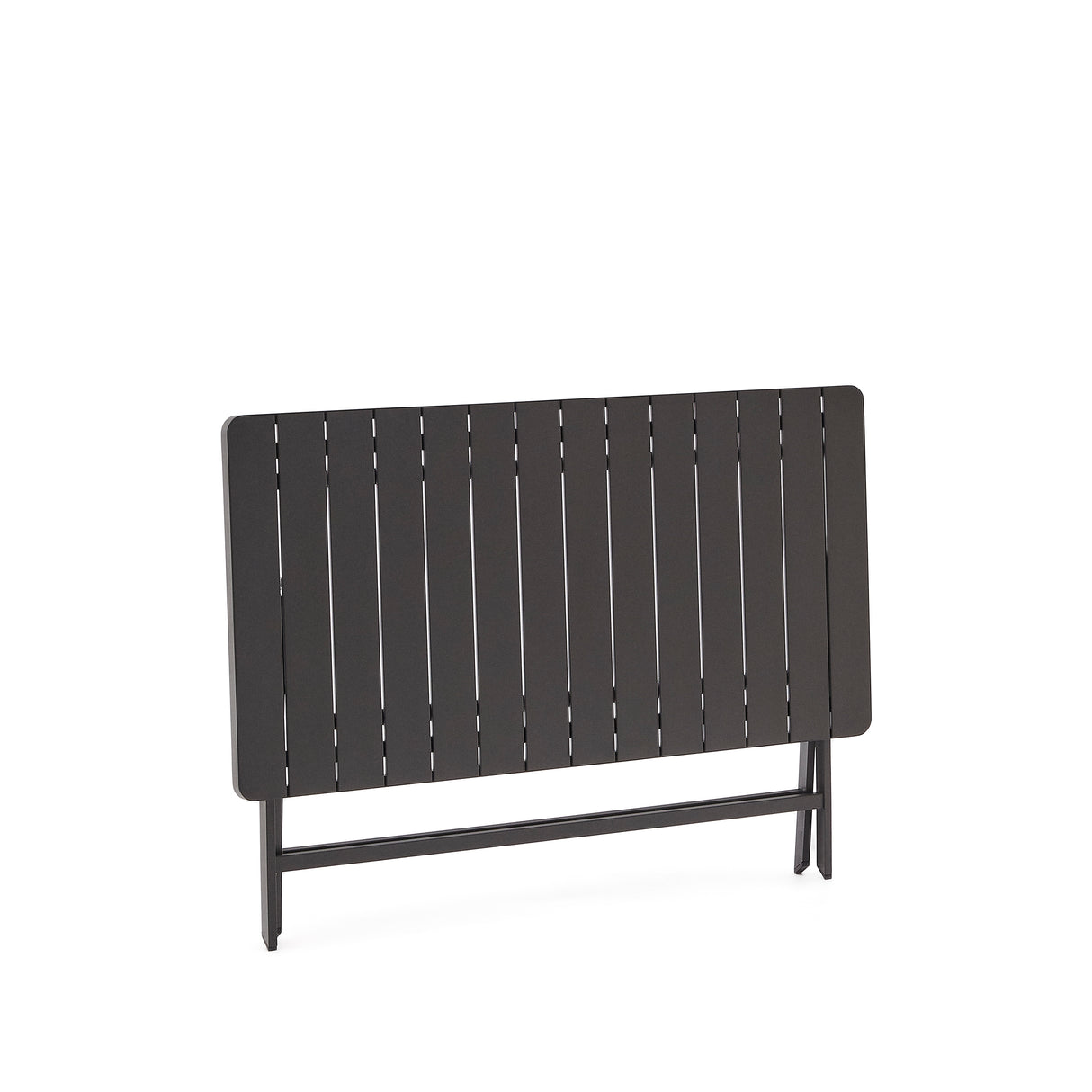 Faltbarer Gartentisch Torreta aus Aluminium mit dunkelgrauem Finish 140 x 70 cm - ZEN ZONE Furniture