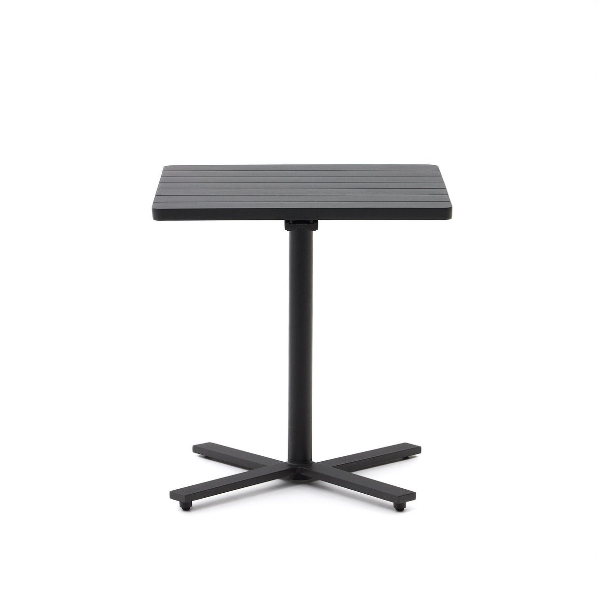 Faltbarer Außentisch Torreta aus Aluminium mit dunkelgrauem Finish 70 x 70 cm - ZEN ZONE Furniture