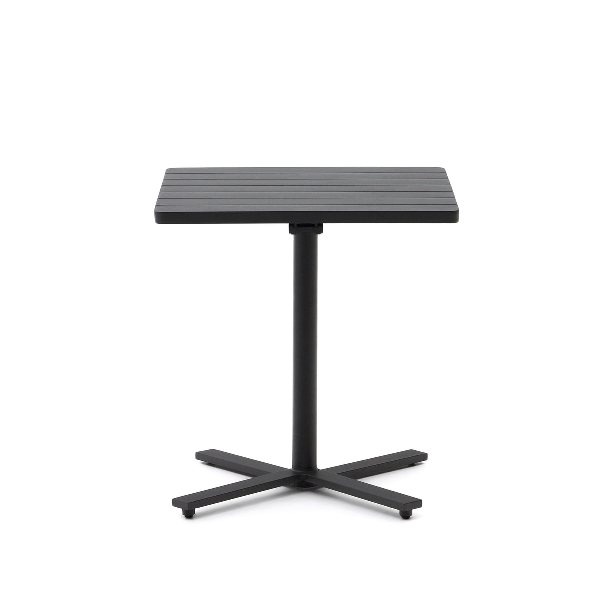 Faltbarer Außentisch Torreta aus Aluminium mit dunkelgrauem Finish 70 x 70 cm - ZEN ZONE Furniture