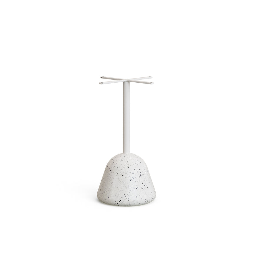 Saura Tisch aus weissem Terrazzo mit weisser Terrazzo-Platte 75 x Ø70 - ZEN ZONE Furniture