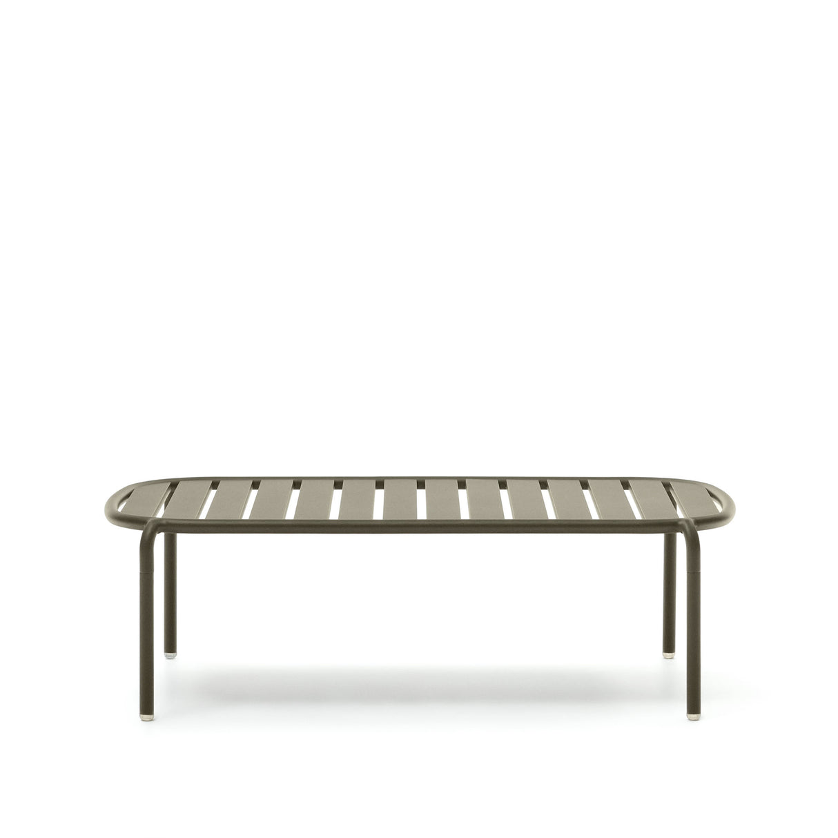 Joncols Gartencouchtisch aus Aluminium mit Finish in Grün Ø 110 x 62 cm - ZEN ZONE Furniture