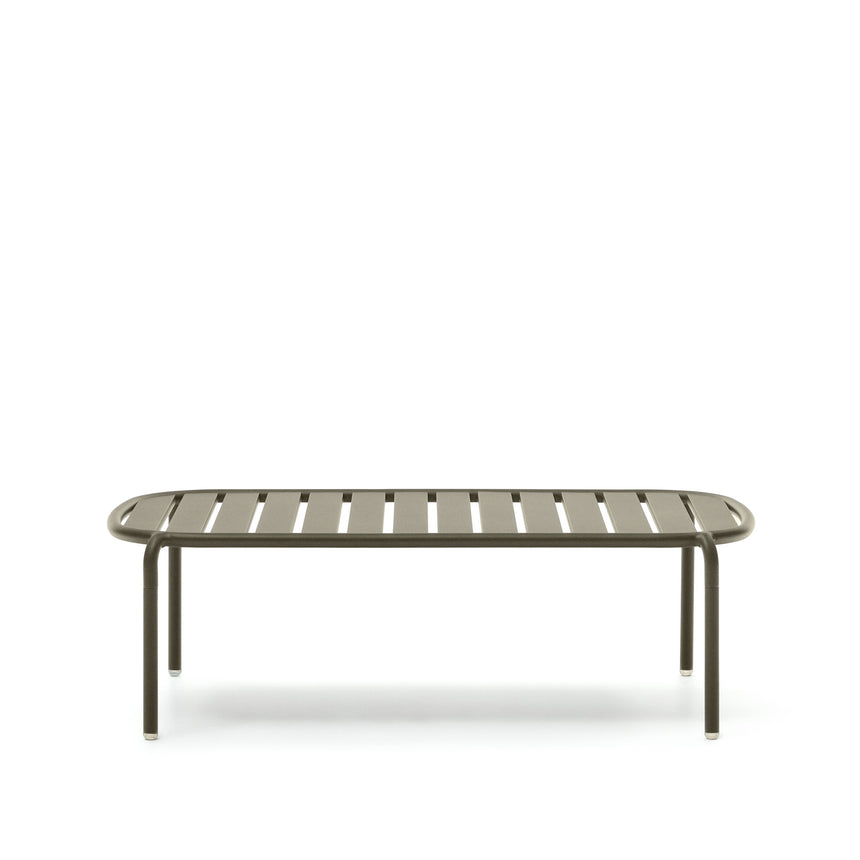 Joncols Gartencouchtisch aus Aluminium mit Finish in Grün Ø 110 x 62 cm - ZEN ZONE Furniture