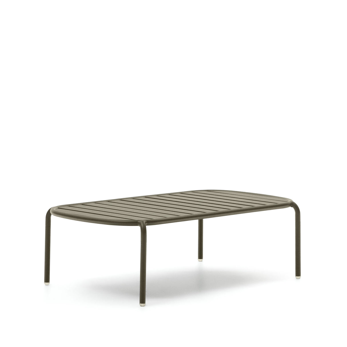Joncols Gartencouchtisch aus Aluminium mit Finish in Grün Ø 110 x 62 cm - ZEN ZONE Furniture