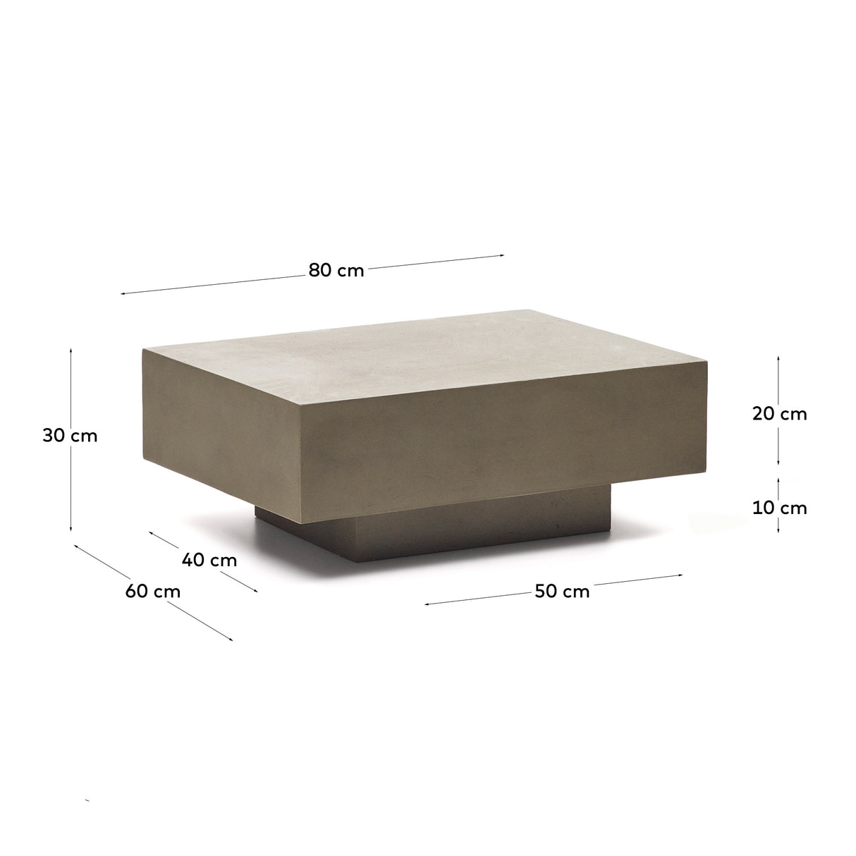 Rustella Couchtisch 80 x 60 cm - ZEN ZONE Furniture
