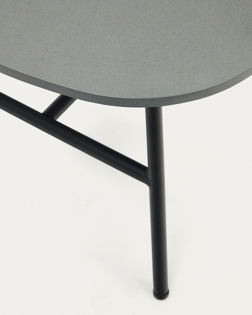 Bramant Beistelltisch aus Stahl mit schwarzem Finish 60 x 60 cm - ZEN ZONE Furniture