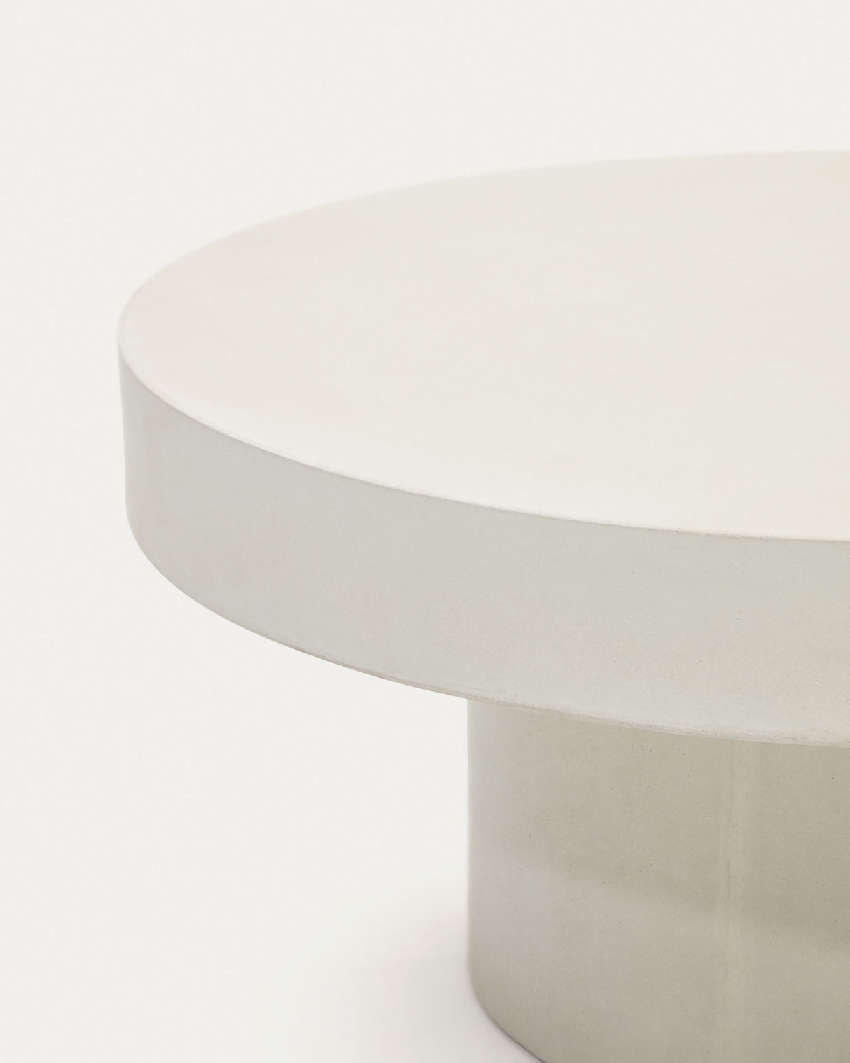 Aiguablava Couchtisch Weiß Ø 90 cm - ZEN ZONE Furniture