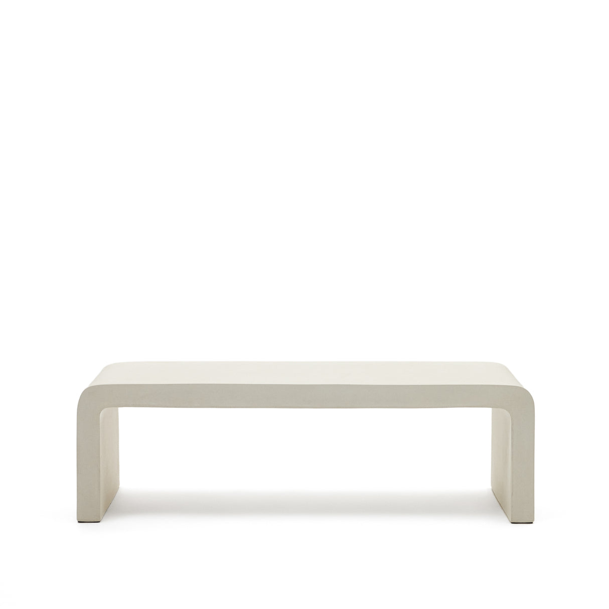 Aiguablava Couchtisch aus Zement in Weiß 135 x 65 cm - ZEN ZONE Furniture
