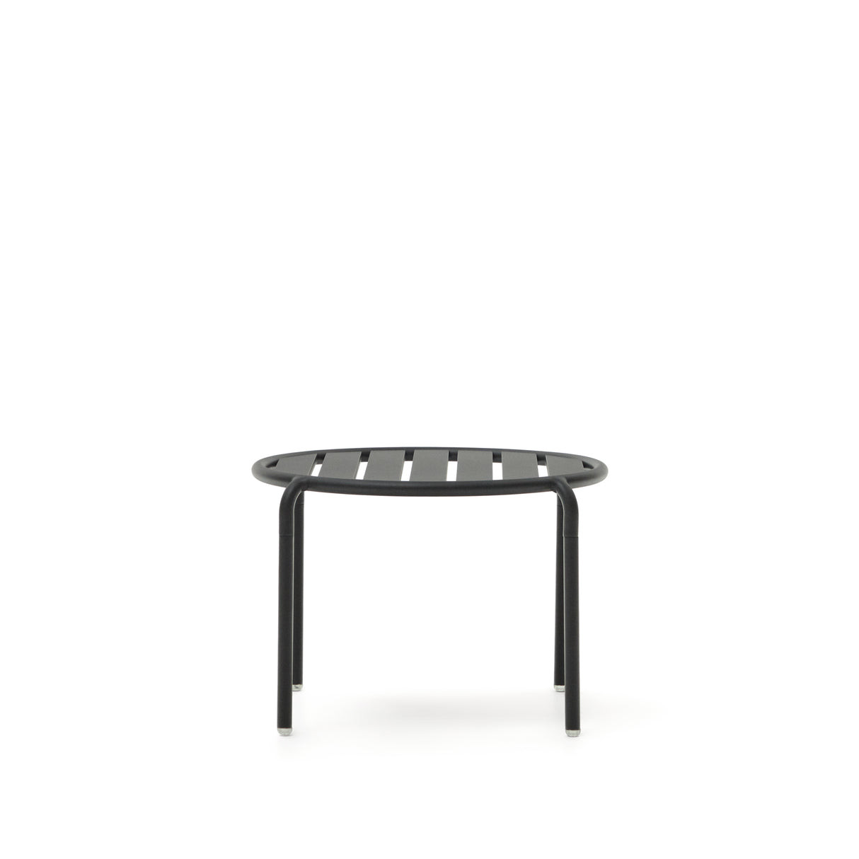 Gartenbeistelltisch Joncols aus Aluminium mit Finish in Grau Ø 60 cm - ZEN ZONE Furniture