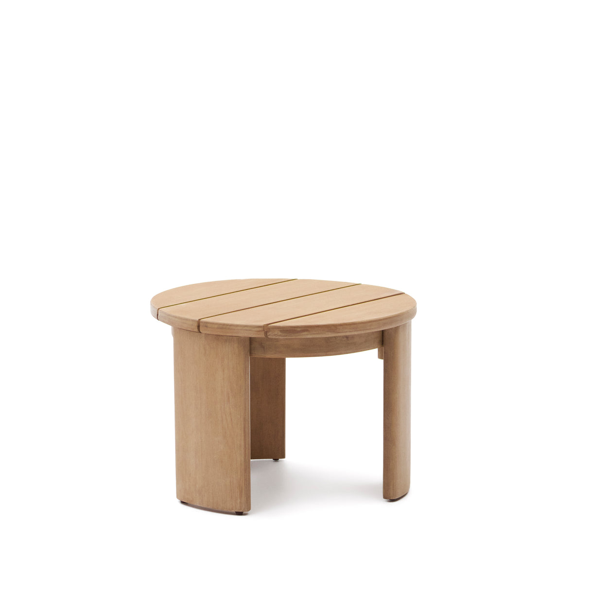 Xoriguer Beistelltisch aus massivem Eukalyptusholz FSC 100% Ø 60 cm - ZEN ZONE Furniture
