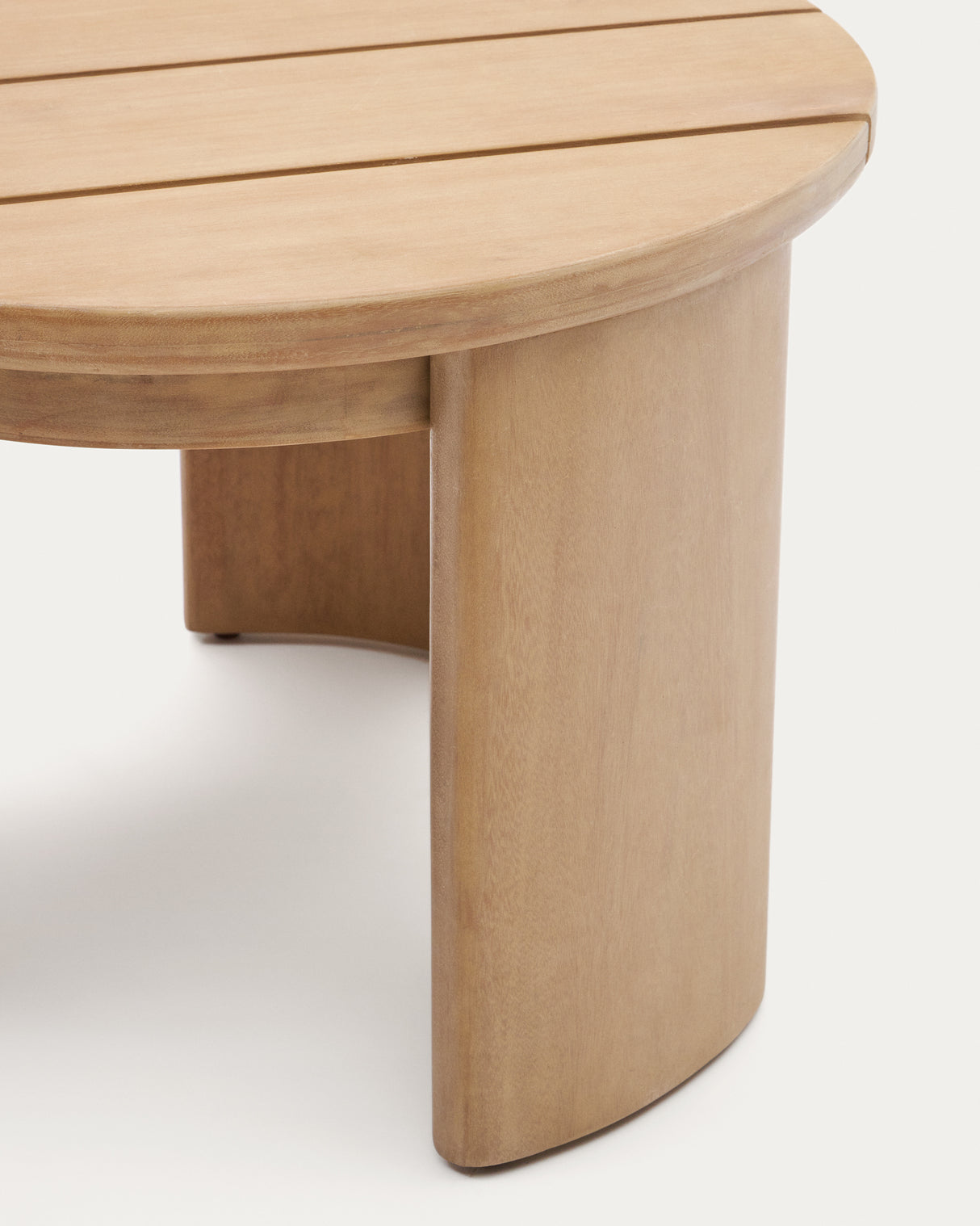 Xoriguer Beistelltisch aus massivem Eukalyptusholz FSC 100% Ø 60 cm - ZEN ZONE Furniture