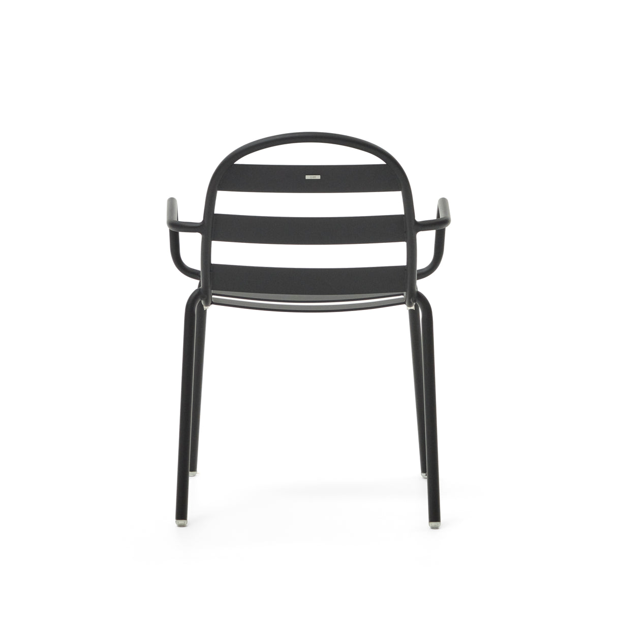 Joncols stapelbarer Gartenstuhl aus Aluminium mit Finish in Grau - ZEN ZONE Furniture