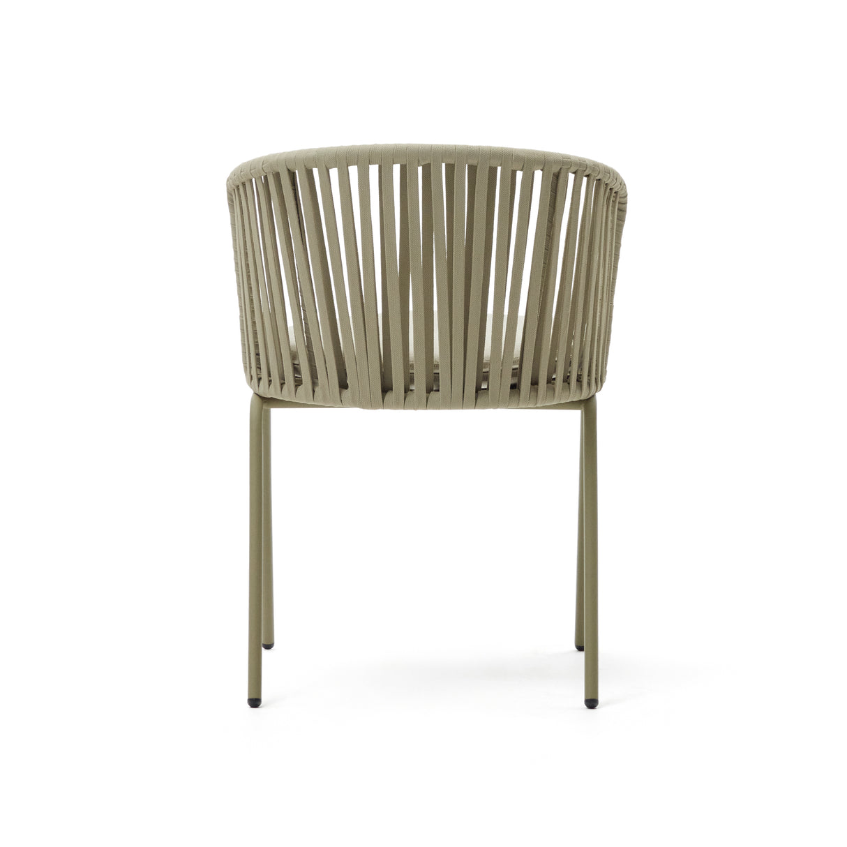 Saconca Outdoor Stuhl aus Seil und verzinktem Stahl in Grün - ZEN ZONE Furniture