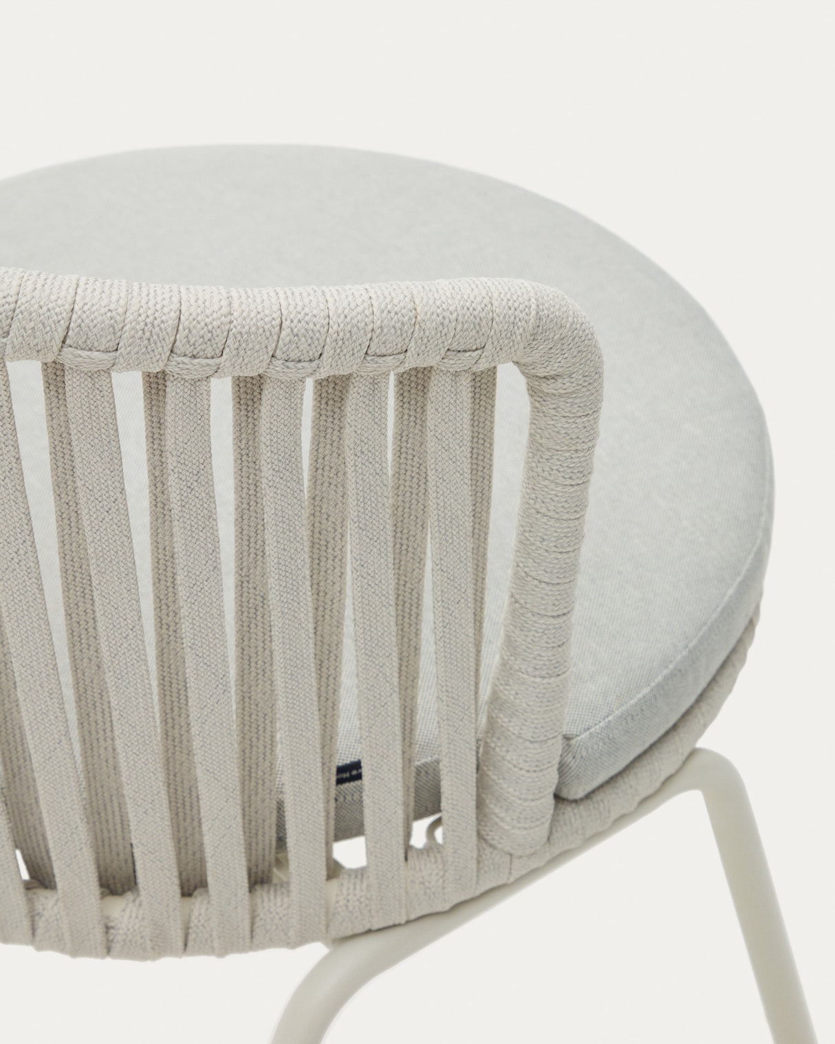 Saconca Stuhl outdoor aus Seil und Stahl mit Finish in Grau - ZEN ZONE Furniture