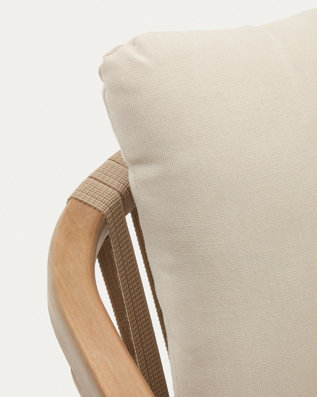 Malaret stapelbarer Stuhl aus massivem Eukalyptusholz und Seil in Beige 100% FSC - ZEN ZONE Furniture