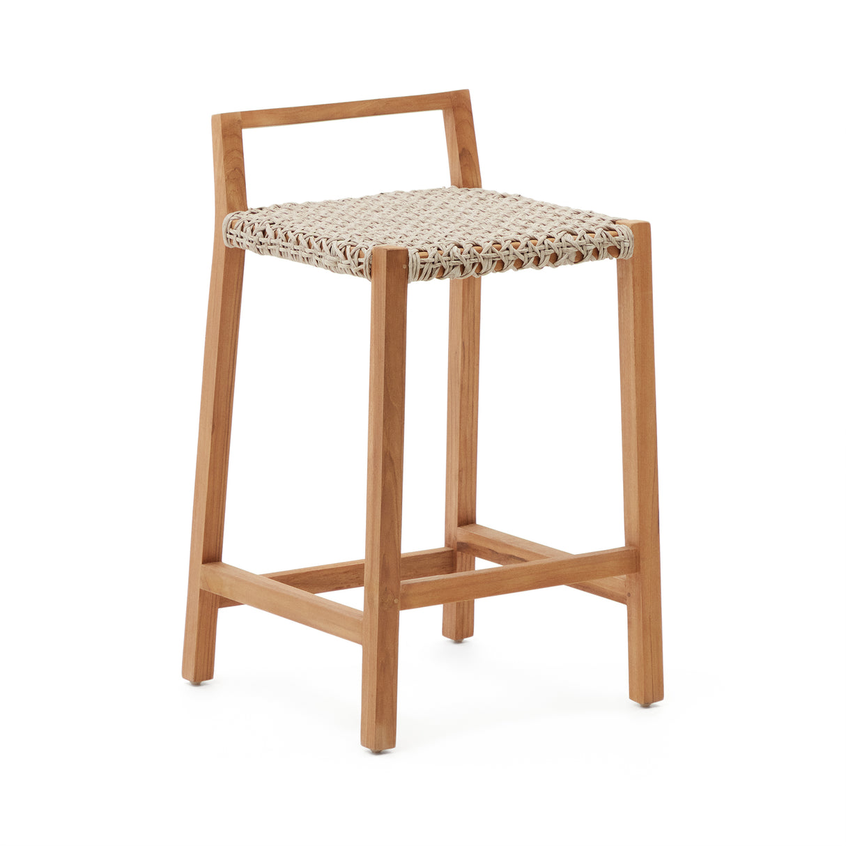 Giverola Hocker aus massivem Teakholz 80 cm - ZEN ZONE Furniture