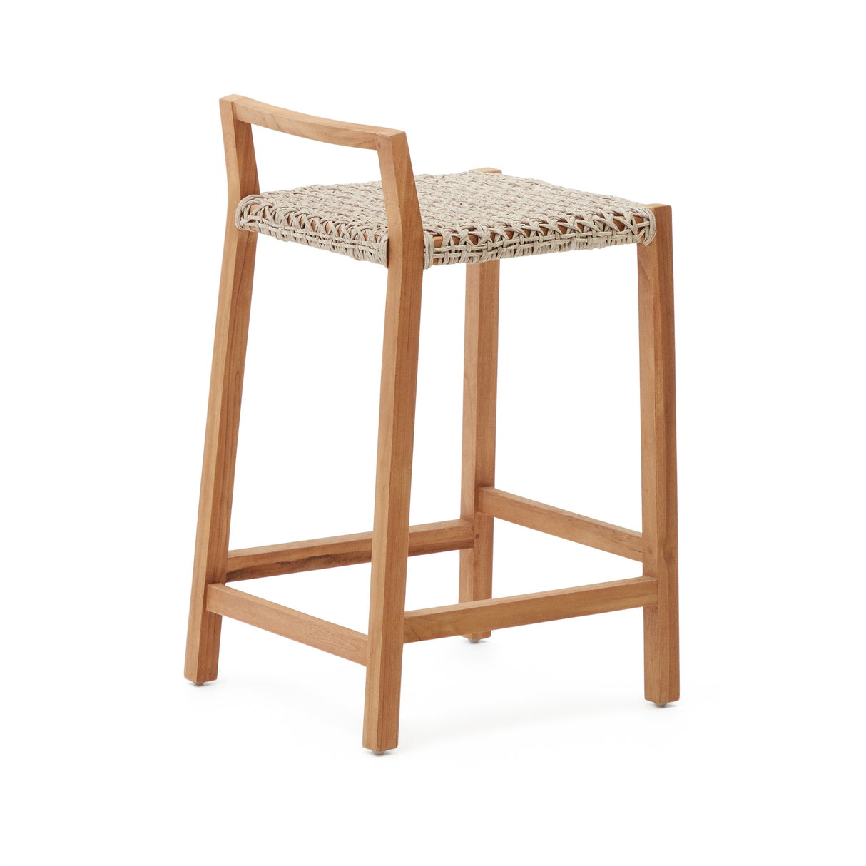 Giverola Hocker aus massivem Teakholz 80 cm - ZEN ZONE Furniture