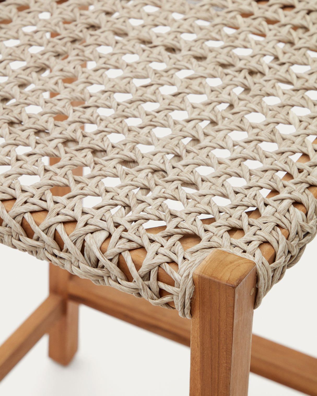 Giverola Hocker aus massivem Teakholz 80 cm - ZEN ZONE Furniture