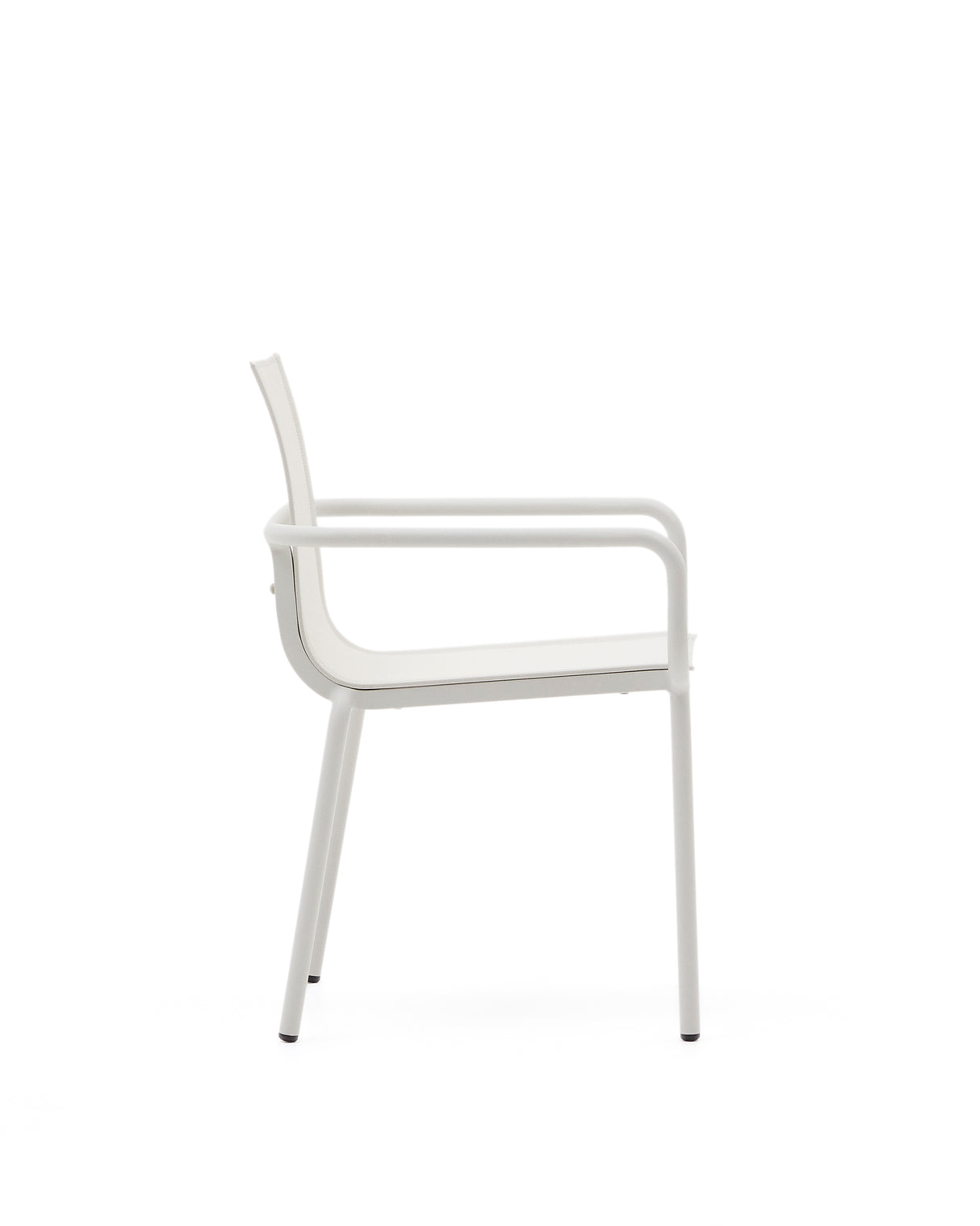 Galdana stapelbarer Gartenstuhl aus Aluminium mit hellgrauem Lackfinish - ZEN ZONE Furniture