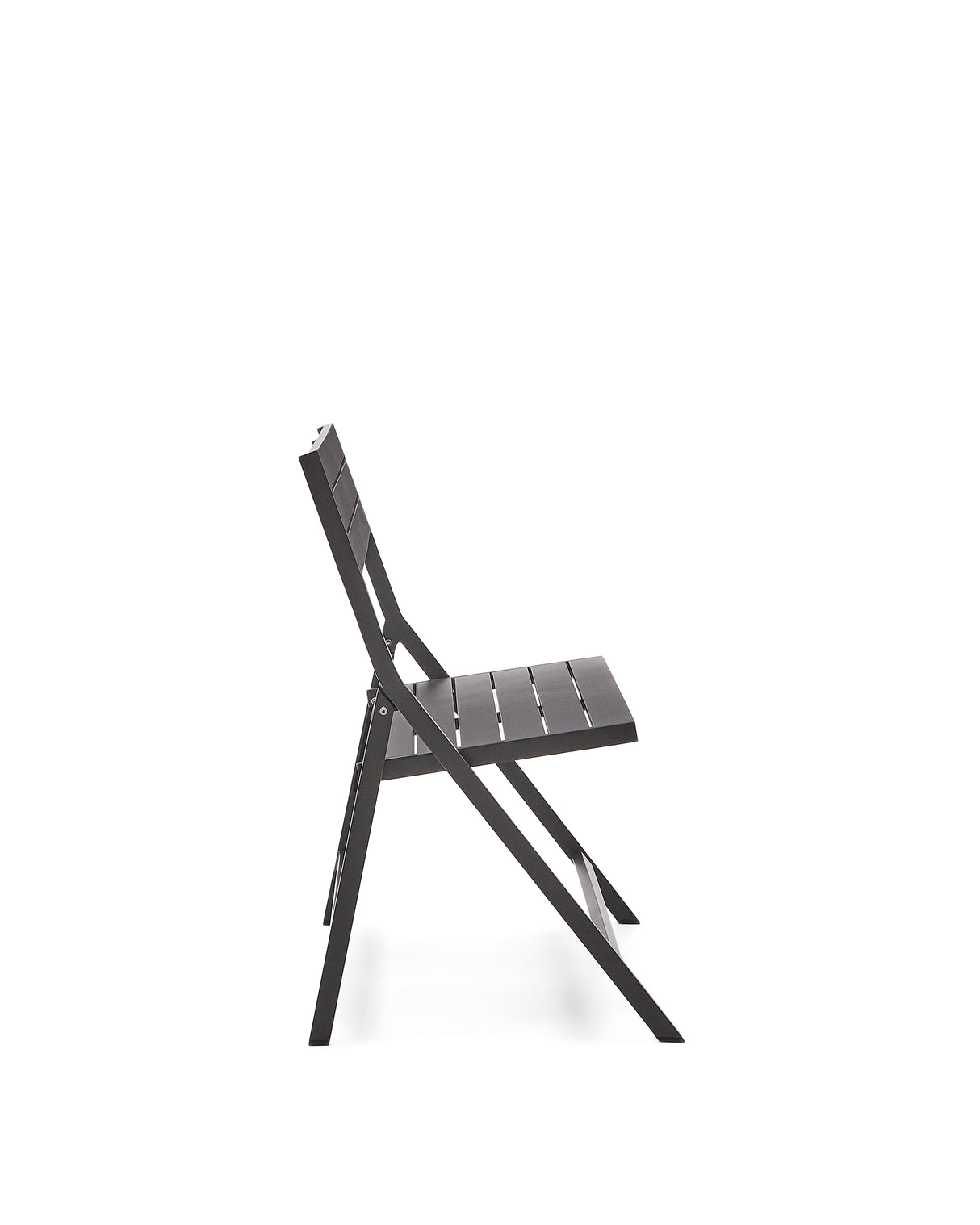 Faltbare Gartenbank Torreta aus Aluminium mit dunkelgrauem Finish - ZEN ZONE Furniture