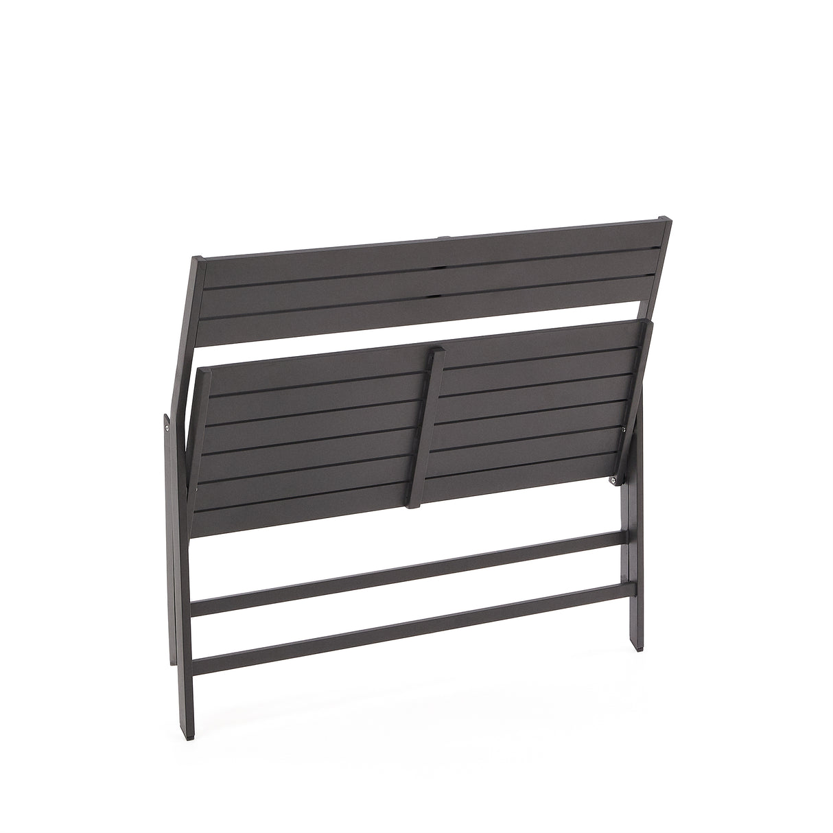 Faltbare Gartenbank Torreta aus Aluminium mit dunkelgrauem Finish - ZEN ZONE Furniture