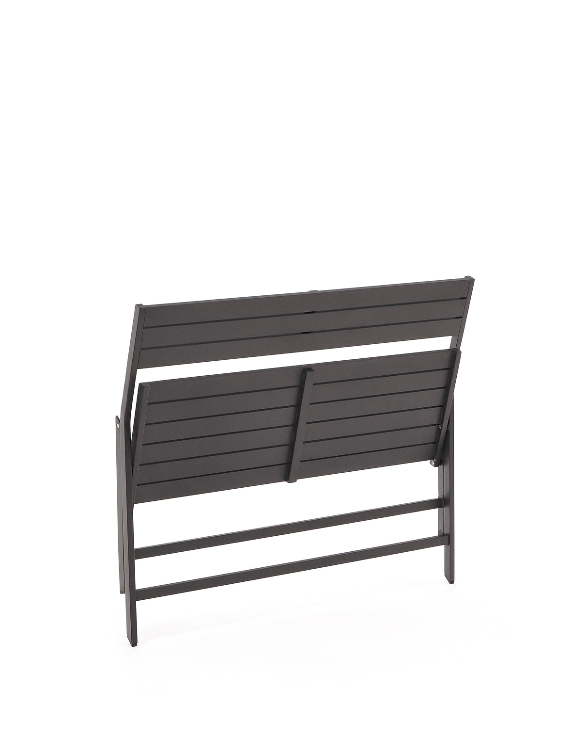 Faltbare Gartenbank Torreta aus Aluminium mit dunkelgrauem Finish - ZEN ZONE Furniture