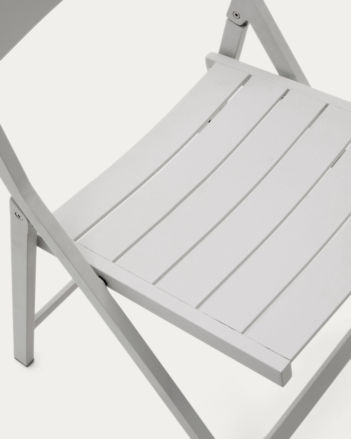 Faltbarer GartenstuhlTorreta aus Aluminium mit hellgrauem Finish - ZEN ZONE Furniture