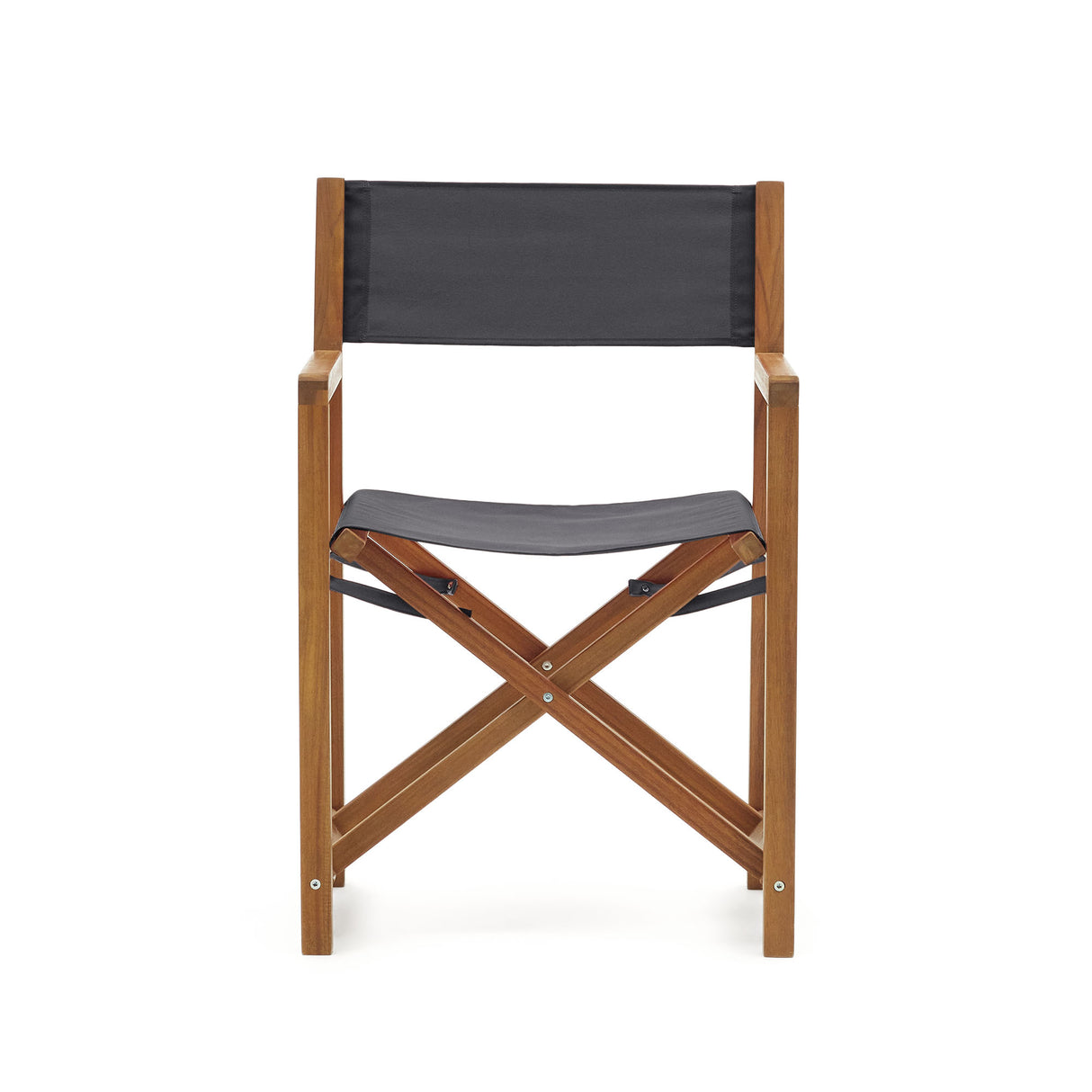 Thianna Outdoorklappstuhl in Schwarz aus massivem Akazienholz FSC 100% - ZEN ZONE Furniture