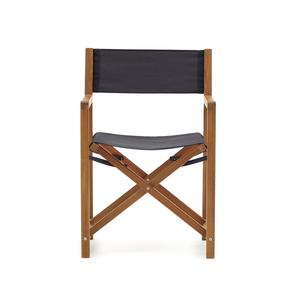 Thianna Outdoorklappstuhl in Schwarz aus massivem Akazienholz FSC 100% - ZEN ZONE Furniture