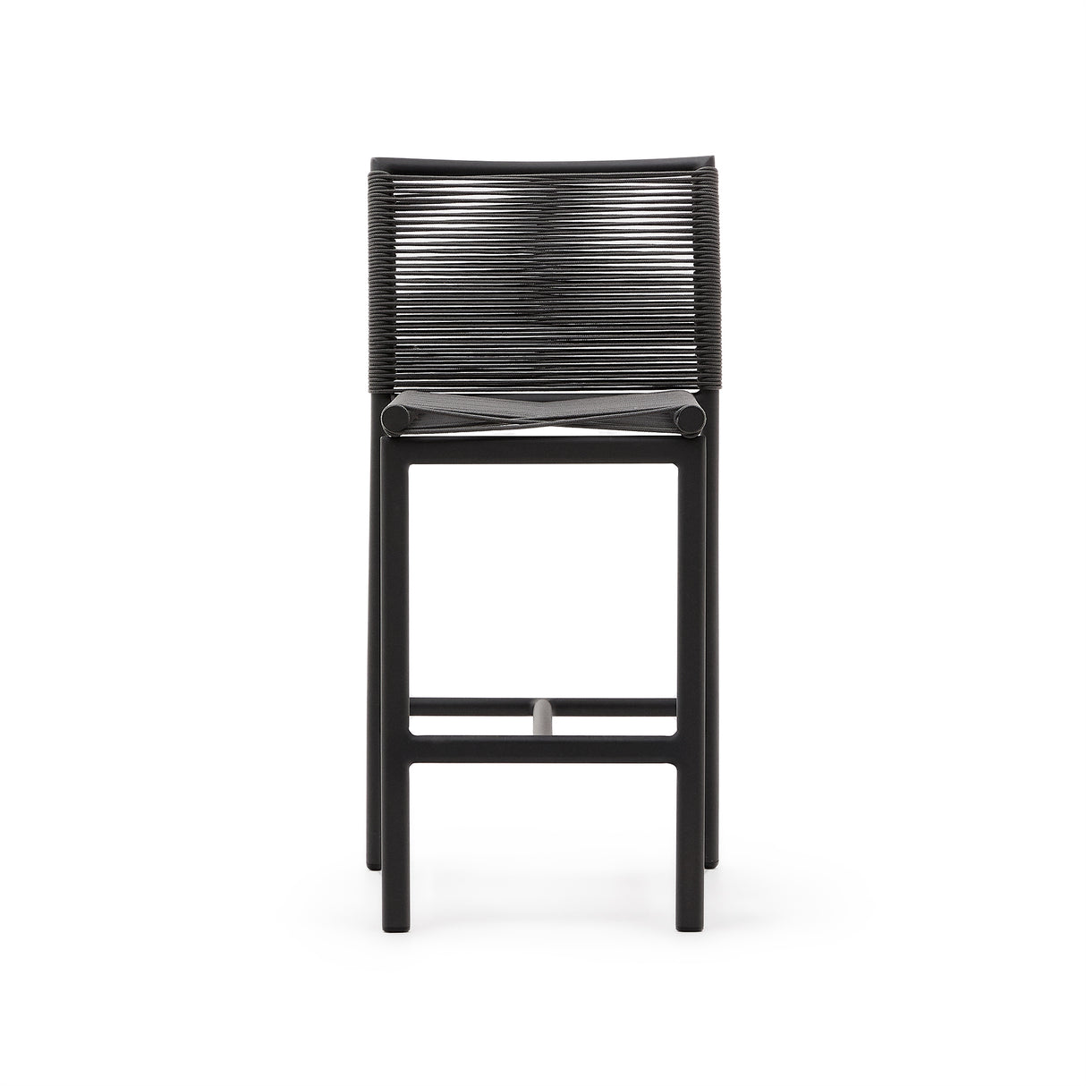 Culip Outdoor-Hocker aus Seil und grauem Aluminium 65 cm - ZEN ZONE Furniture